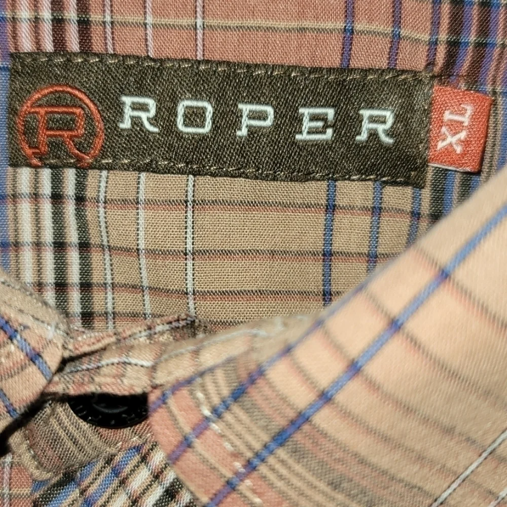 Roper Western Black Pearl Snap Button-down Shirt